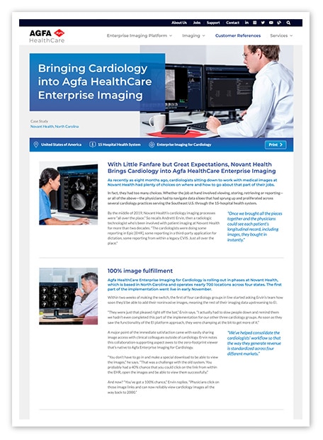 Enterprise Imaging for Cardiology